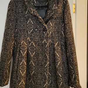 Steve Madden Black and Cream Patterned Jacket